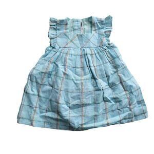 Janie & Jack Linen Plaid Dress